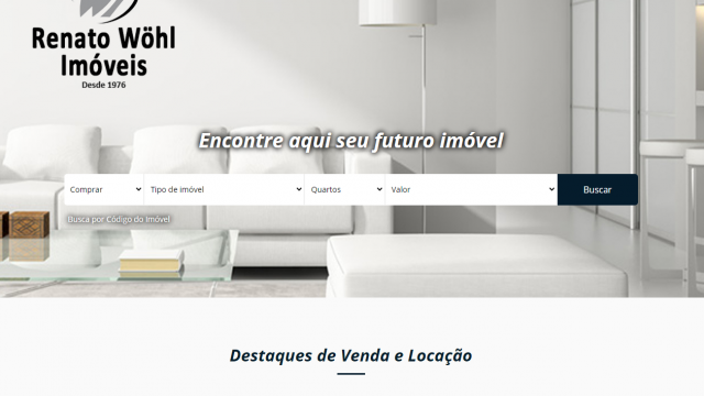 Site Renato Wöhl Imóveis – Joinville/SC